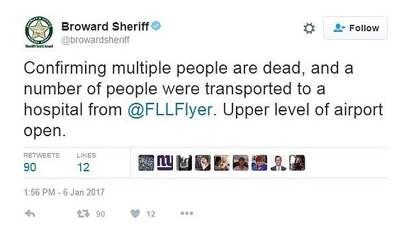 Gunshots erupted at the Fort Lauderdale airport on Friday, leaving multiple people dead.