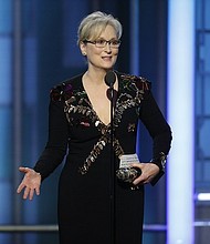 Meryl Streep at the 2017 Golden Globes.