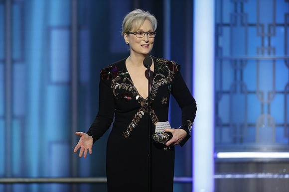 Meryl Streep was honored at the Golden Globes for a lifetime of notable work, and she took the opportunity to …