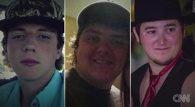 The bodies of three men who disappeared during a duck hunting trip on Texas' Gulf Coast have been found, authorities said Sunday, January 9, 2017. Authorities identified the hunters as Starett Burke (right) of Wallisville, Texas; Spencer Hall (center) of Mont Belvieu, Texas; and Chris Ruckman (left) from Dayton, Texas. Their bodies were recovered Saturday in a bay near Corpus Christi, the US Coast Guard said.