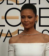 Thandie Newton at the 74th annual Golden Globe Awards