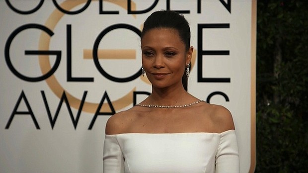 Thandie Newton at the 74th annual Golden Globe Awards