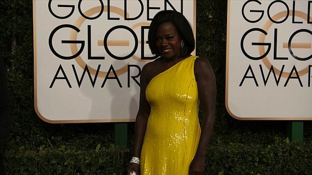 	Viola Davis at the 74th annual Golden Globe Awards.