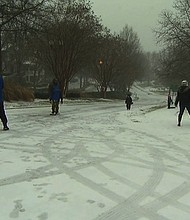 Snow in Raleigh, North Carolina