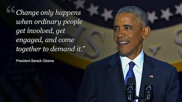 President Obama makes his final presidential speech to the nation on January 10, 2017 in Chicago, Illinois.