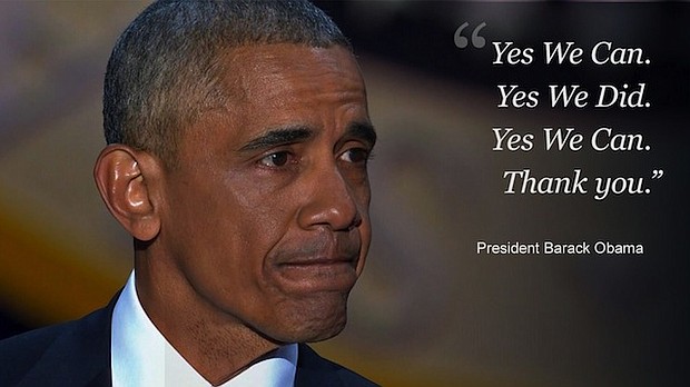 President Obama makes his final presidential speech to the nation on January 10, 2017 in Chicago, Illinois.