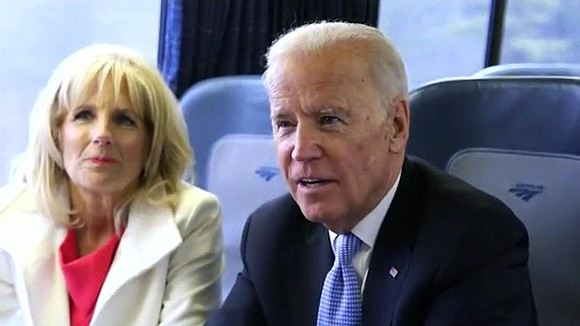 CNN rode the rails with former Vice President Joe Biden as he took the train from Washington to Wilmington, Delaware, …