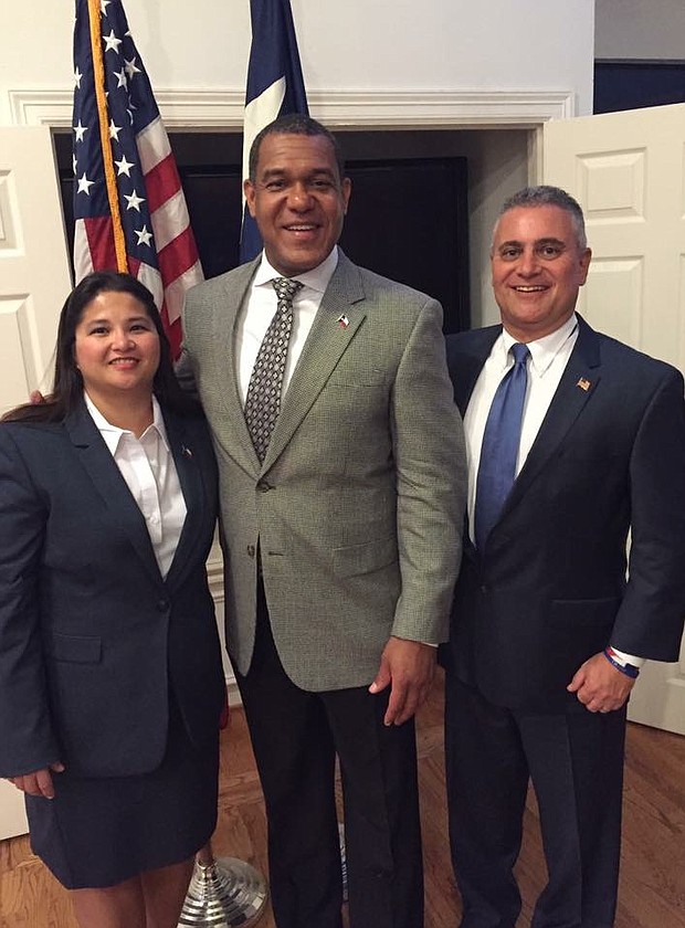 Burt Levine and his wife with State Rep. Jarvis Johnson