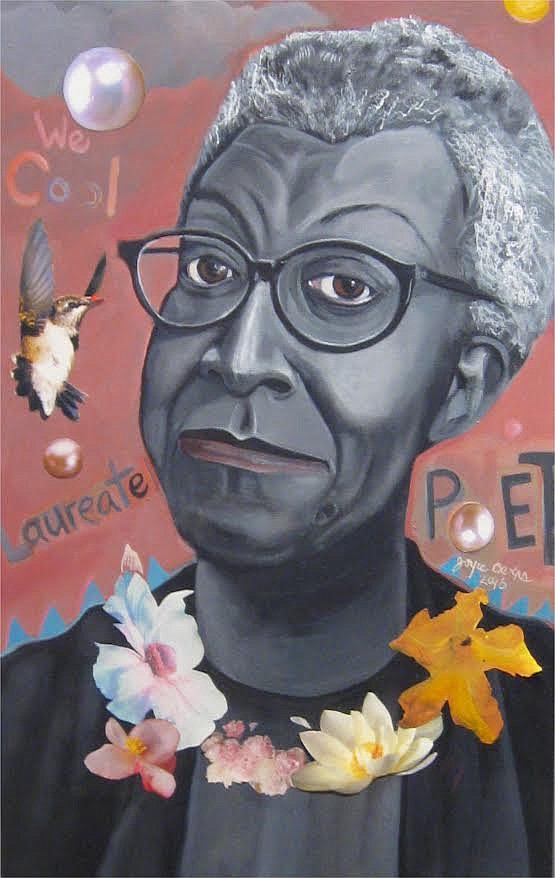 
Joyce Owens, "More Than Cool" (a portrait of the poet laureate), acrylic and collage on canvas, 2016. Excerpted from Revise the Psalm (Curbside Splendor, 2017). Used with permission by the artist www.joyceowens.com.


Artist Credit Joyce Owens