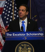 Governor Andrew Cuomo wants to make free tuition a reality at New York's public colleges.