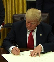 Donald Trump signs legislation