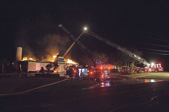 Members of a south Texas mosque are urging people not to rush to judgment after a weekend fire.