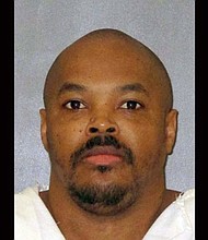 Terry Edwards, 43, received lethal injection for the $3,000 holdup at a Subway restaurant where two employees were shot to death in 2002.
