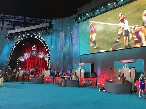 Super Bowl LI Opening Night Stage 