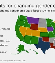 With the start of US President Donald Trump's administration, and despite a senior administration official stating that the White House has no plans to reverse LGBT protections for federal workers, advocates and the community still perceive the administration as unfriendly to LGBTQ rights. Credit: National Center for Transgender Equality/CNN