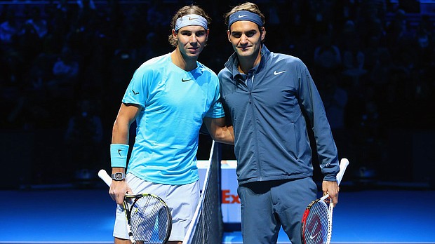 Roger Federer and Rafa Nadal