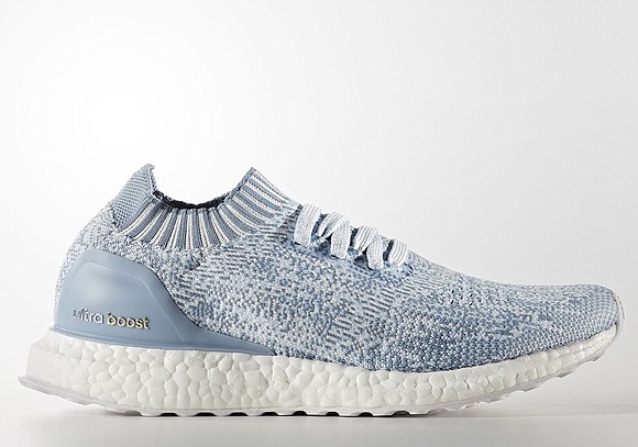 The adidas Ultra Boost Uncaged gets a new look this spring for women in an appropriate pastel blue.