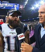 New England Patriots wide receiver Julian Edelman after Super Bowl LI in Houston, TX.