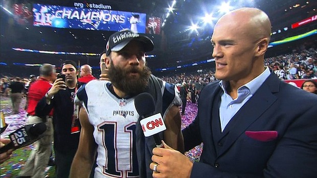 New England Patriots wide receiver Julian Edelman after Super Bowl LI in Houston, TX.