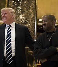 Kanye West and Donald Trump 