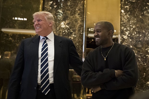 Kanye West and Donald Trump 