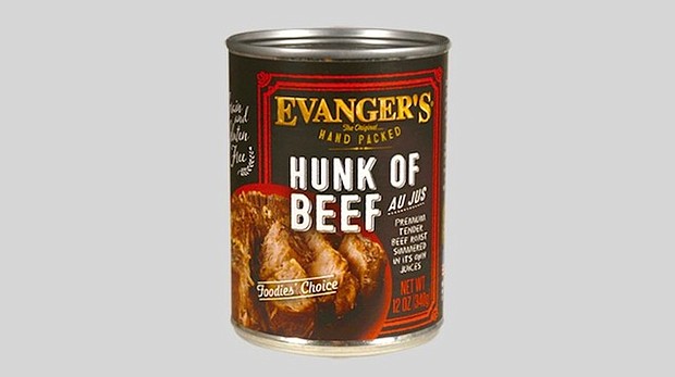 For the first time in its 82-year manufacturing history, Evanger issued a recall. It affects all Hunk of Beef products produced the same week as the tainted can.