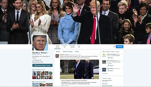 For the first time since taking office, President Donald Trump on Monday, February 13, 2017 didn't tweet before 8:15 a.m. ET on a weekday.