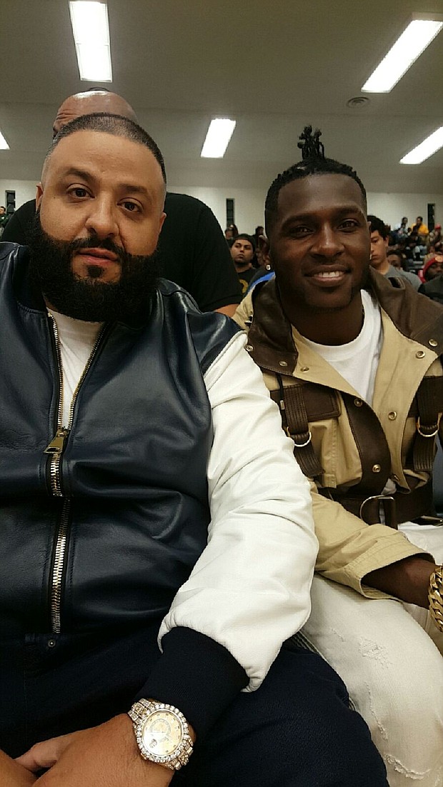 DJ Khaled and Antonio Brown
