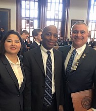 Rep. James White with Burt Levine and his wife