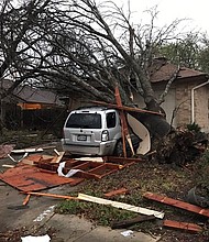 Homes ripped apart in San Antonio