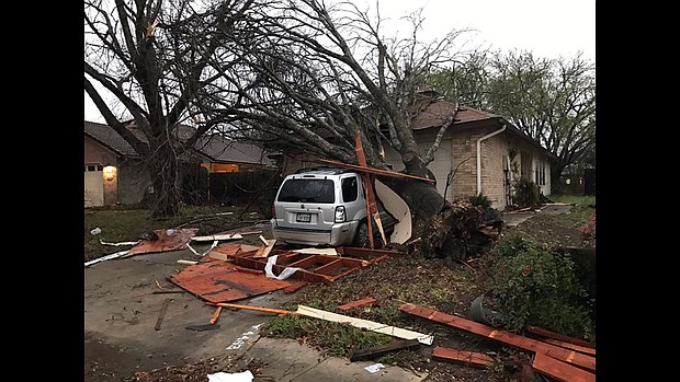 Homes ripped apart in San Antonio