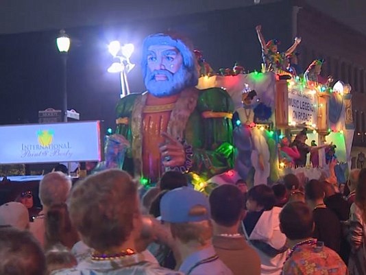 Beads were flying and drinks were flowing for the first weekend of Mardi Gras in Galveston.