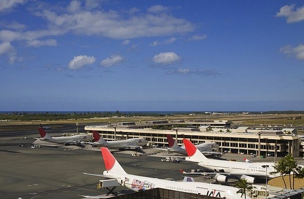 A man forced his way into a secure area at Honolulu International Airport and died after he was detained, the Hawaii Department of Transportation said./From Honolulu Intl Airport