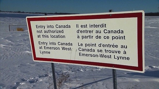 Twenty two people were found illegally crossing the border into the Canadian province of Manitoba this weekend, according to the Canada Border Services Agency. A stream of people in increasing numbers have recently fled for Canada, crossing through snow and dangerous, freezing conditions.