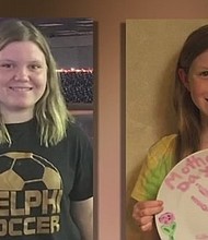Indainapolis, IN* The bodies of two missing Indiana girls found in the woods near a creek have been identified, and their deaths are being investigated as a double homicide, authorities said Wednesday, Feb. 15, 2017. Autopsy results released Wednesday confirmed the identities of the teens as Liberty "Libby" German, 14, and Abigail "Abby" Williams, 13.