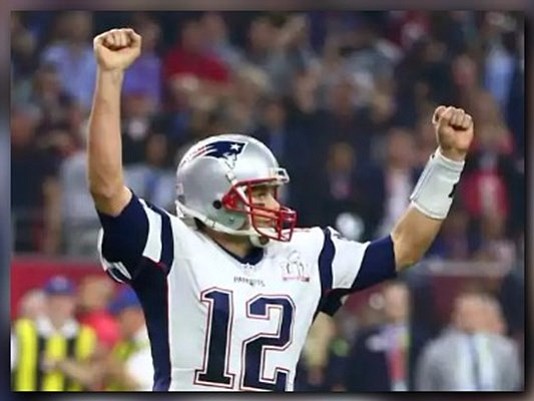 New England Patriots quarterback Tom Brady (12) celebrates the game-tying two-point conversion against the Atlanta Falcons in the fourth quarter during Super Bowl LI at NRG Stadium. (Photo: Mark J. Rebilas, USA TODAY Sports)