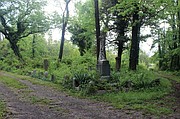 These May 2016 photos show the impact of cleanup efforts at historic Evergreen Cemetery. The above photo shows one plot before volunteers with the Maggie Walker High School Class of 1967 led by Marvin Harris went to work.