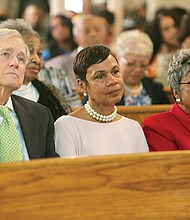 The 2017 Jasper Trailblazers are, from left: Dr. John Moeser, a retired university professor and demography expert who has worked to highlight and find solutions to poverty in Richmond; Richmond Police Sgt. Carol Adams, who has been a leader in the fight against domestic abuse and violence against women; and former Richmond City Councilwoman Willie Dell, a retired social worker who fought for equal rights in Richmond and volunteers in Haiti.  