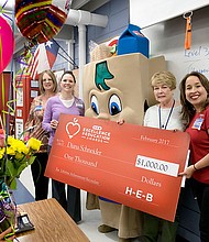 Diana Schneider from Henderson Middle School in Hardin-Jefferson ISD is a finalist for the 2017 H-E-B Excellence in Education Awards. (Photo by Laura Skelding)