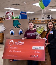 Jamie Flint from Spring Woods High School in Spring Branch ISD is a finalist for the 2017 H-E-B Excellence in Education Awards. (Photo by Laura Skelding)