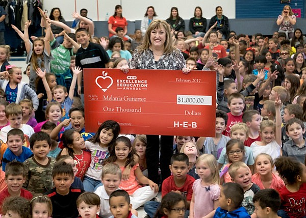 Melania Gutierrez from Stephen F Austin STEM Academy in Brazosport ISD is a finalist for the 2017 H-E-B Excellence in Education Awards. (Photo by Laura Skelding)