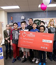 Richard Embrick from David Crockett Middle School in Fort Bend ISD is a finalist for the 2017 H-E-B Excellence in Education Awards. (Photo by Laura Skelding)