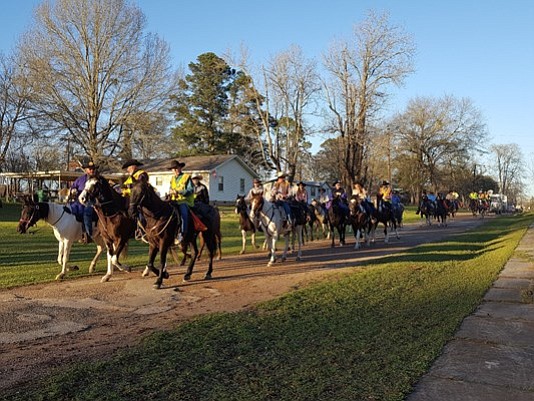 The trail riders have started to make their way toward Houston.