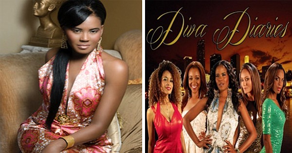Actress, producer and director Tangi Miller and the artwork for her new film, “Diva Diaries”