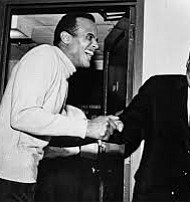 Harry Belafonte with Martin Luther King, Jr.
