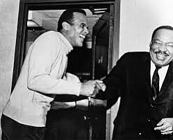 Harry Belafonte with Martin Luther King, Jr.