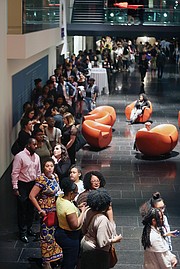 The event at the Virginia Museum of Fine Arts was sold out, with lines of people waiting to get in to see Dr. Davis and the documentary about her life, “Free Angela and All Political Prisoners.”