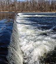 James River dam near Pony Pasture