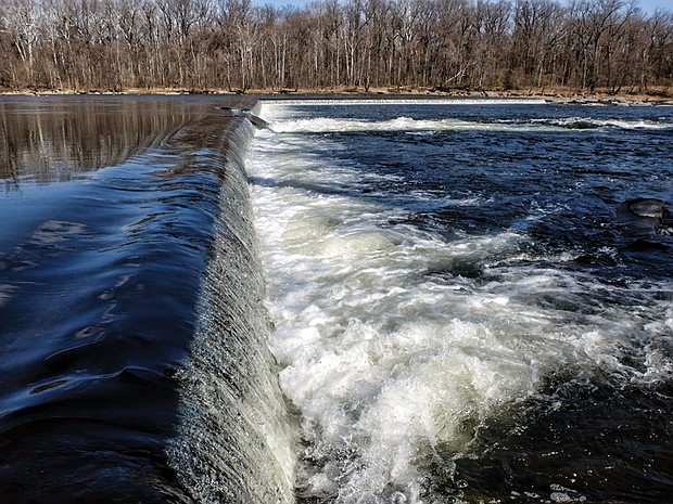 James River dam near Pony Pasture