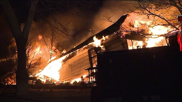 Fires break out across Denver, Colorado due to weather conditions.
